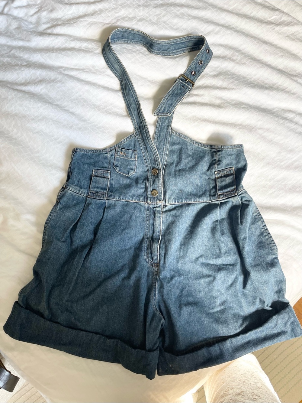 Marc Jacobs Denim Blue Romper Jean Shorts M
